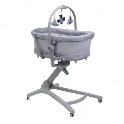 Yangi tugilgan chaqaloqlar uchun ozgartiriladigan beshik CHICCO BABY HUG PRO 5 IN 1 EARL GREY